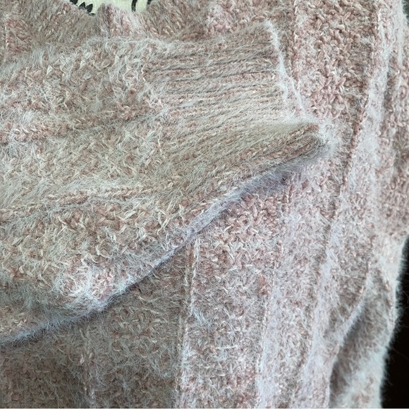 Anthropologie Raga Textured Blush Knit Sweater Sz-Medium - Picture 4 of 6